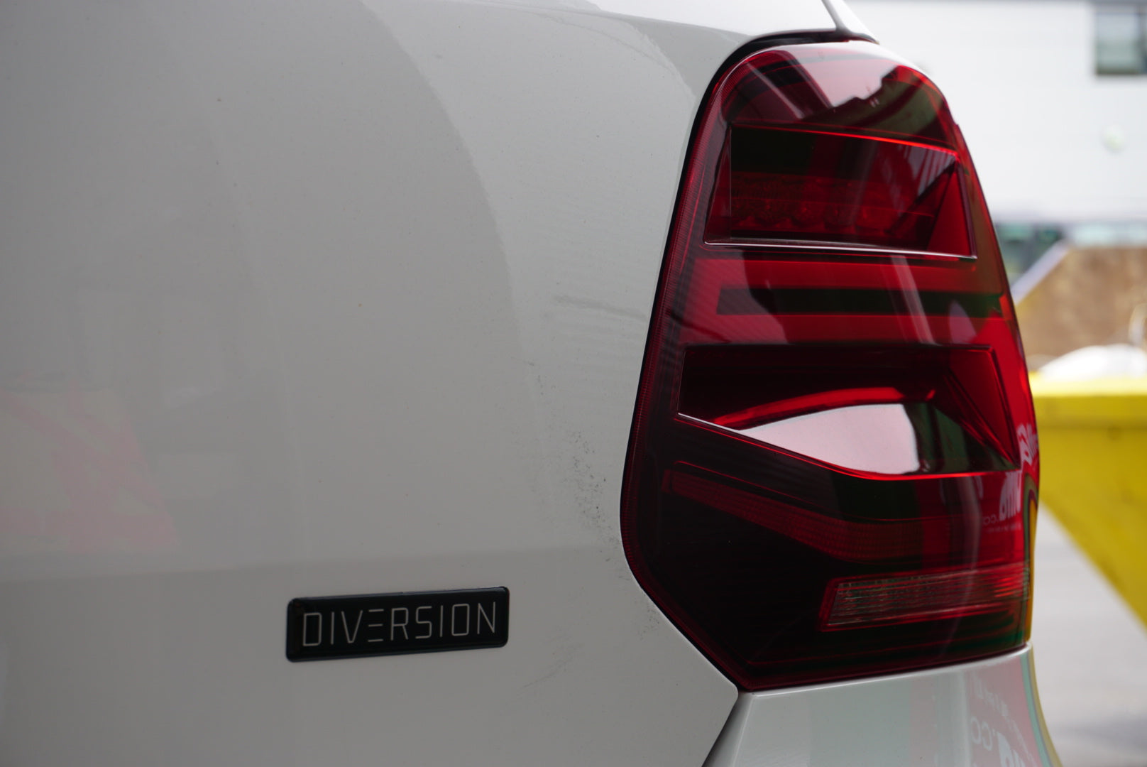 DIVERSION Gel Boot / Trunk Self Adhesive Badge (Black & White)