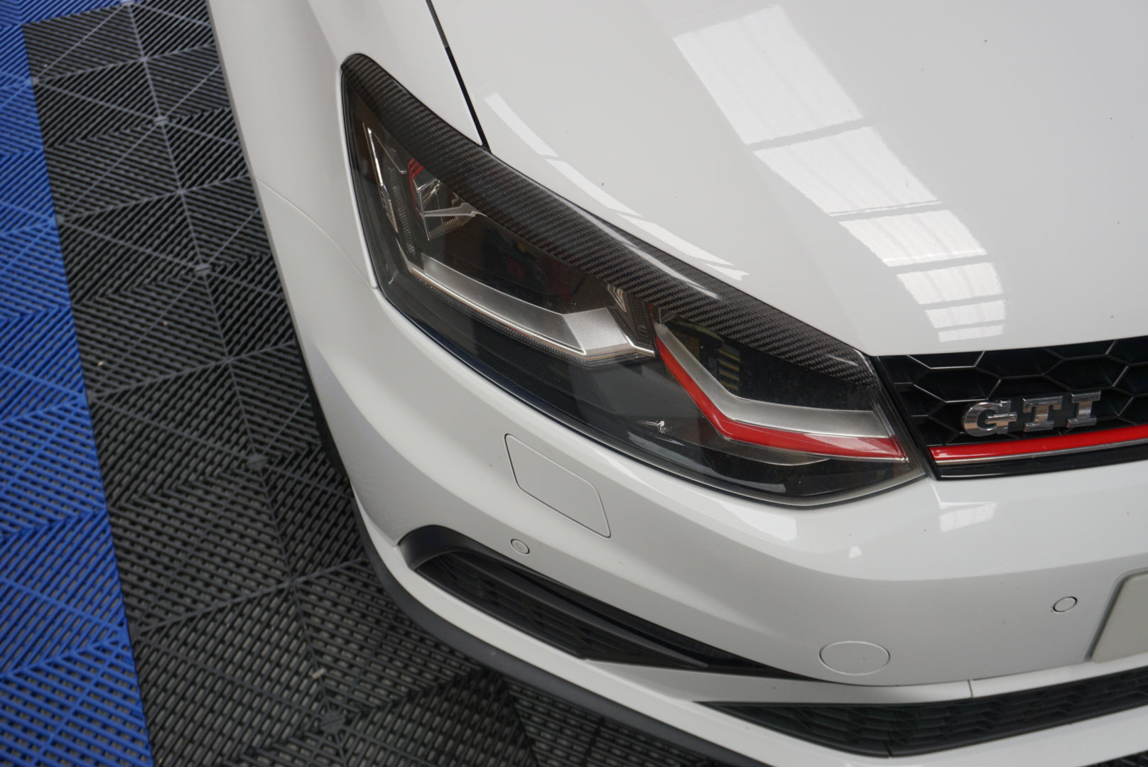 Volkswagen Polo MK5 Headlight Eyebrows Genuine Dry Carbon (2009-2017 Models)