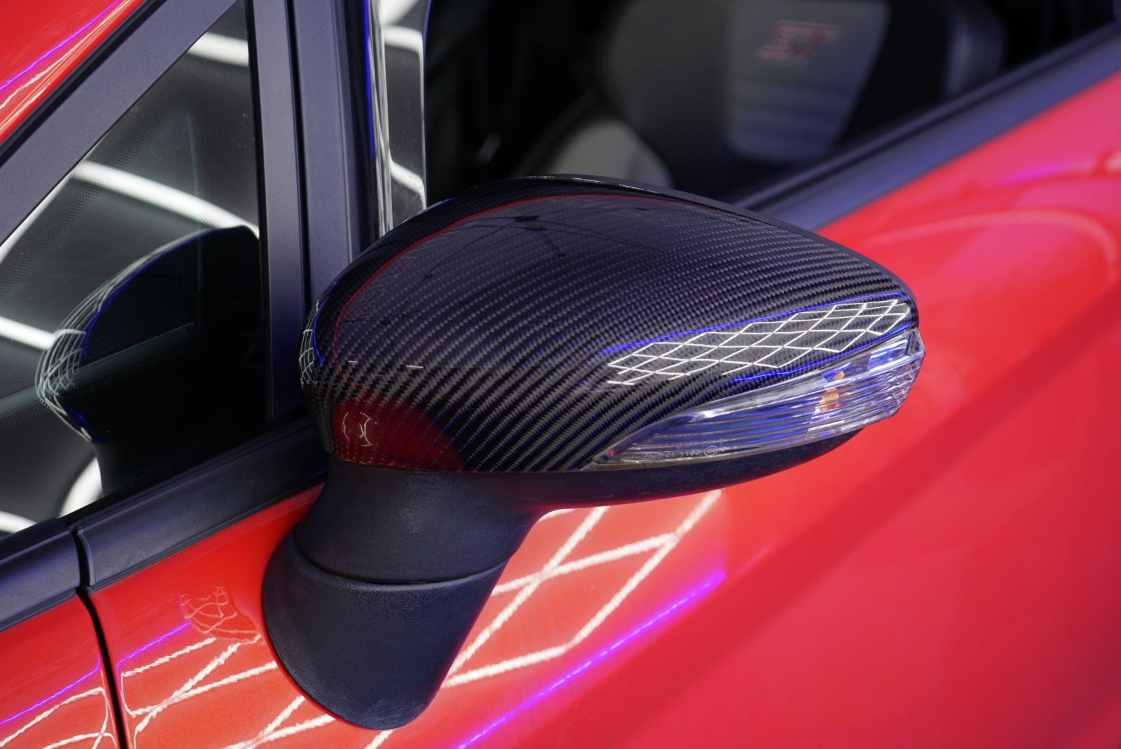 Ford Fiesta MK7/7.5 Genuine Carbon Fibre Wing Mirror Replacement Covers (Carbon Replacement)