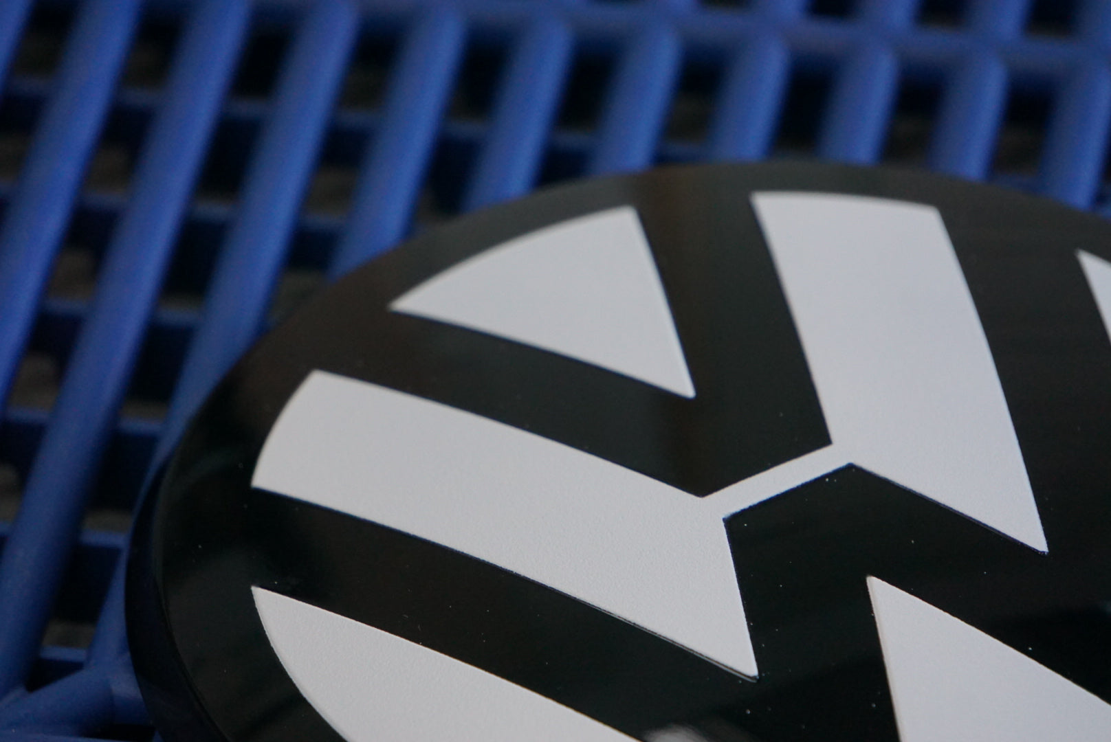 Volkswagen AW Polo MK6 / MK6.5 Black / White ACC RADAR Front and Rear Plastic Badge Overlays (2018+ Models)