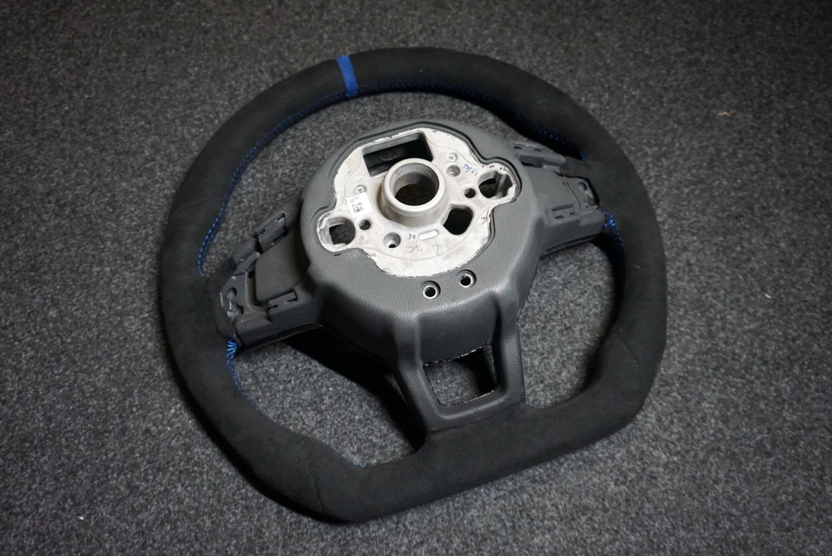 Volkswagen Polo MK6 AW1 Bespoke Custom Alcantara / Leather Steering Wheel (CUSTOM / GTI / R Line / GT 2018 - 2021 Models)