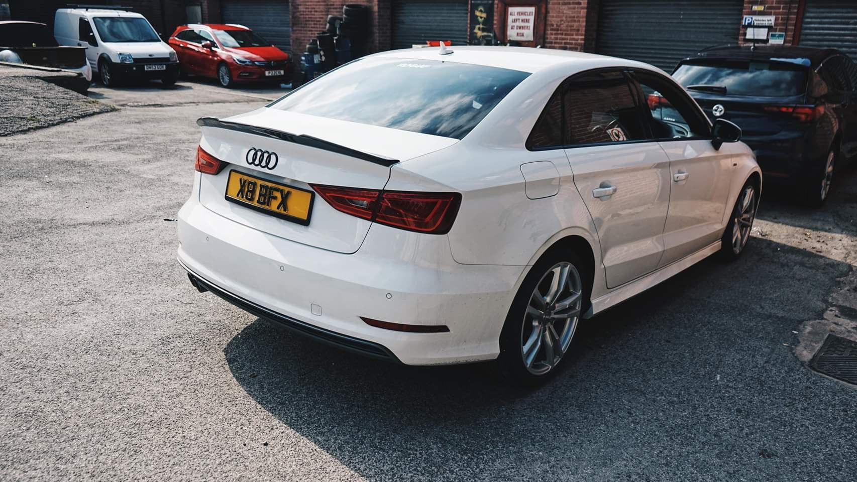Audi A3 / S3 / RS3 & S-Line Sedan Models Rear Boot Spoiler Lip (2013-2019)