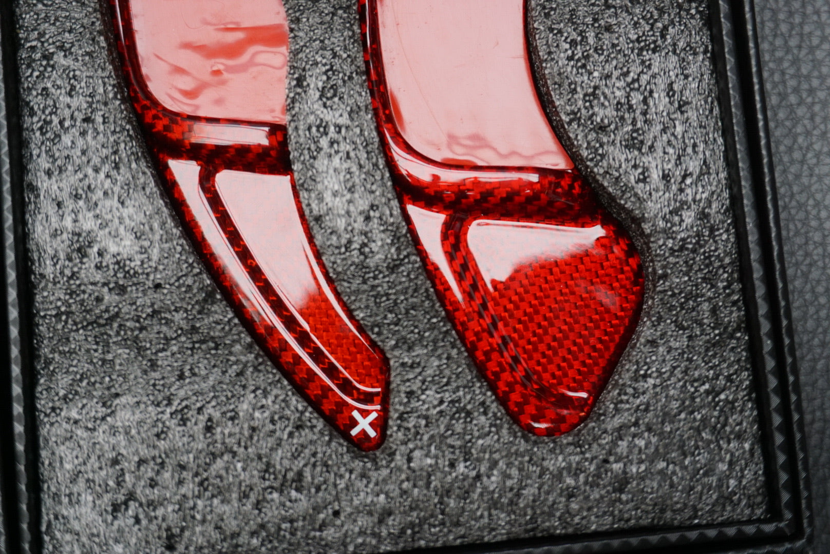 Volkswagen Carbon Fibre Red Paddle Extensions For Golf 7/7.5 / Scirocco / Polo MK6