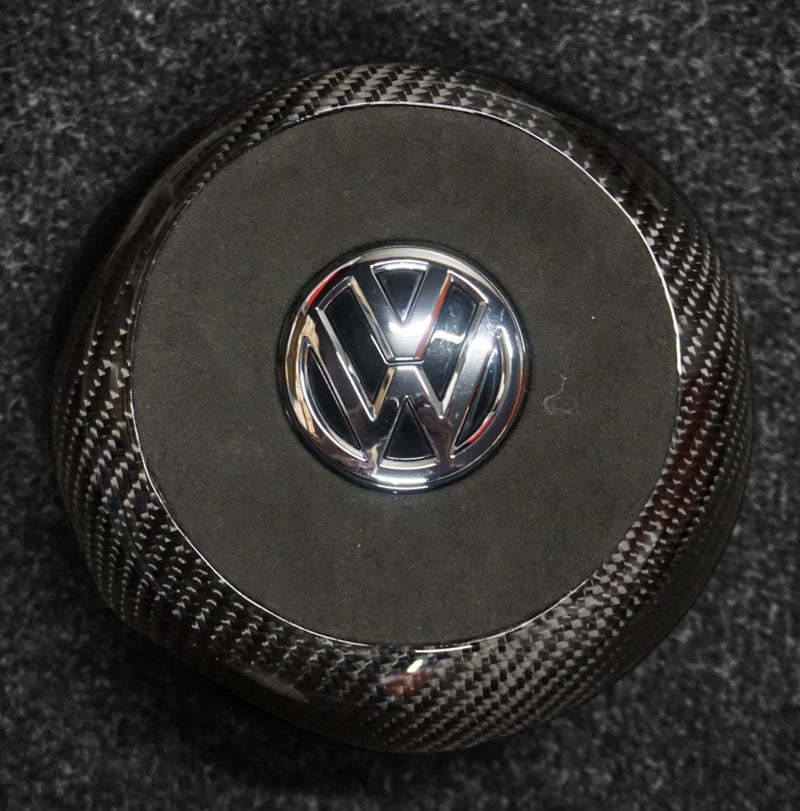 Volkswagen Carbon Fibre Steering Wheel Airbag Centre Piece