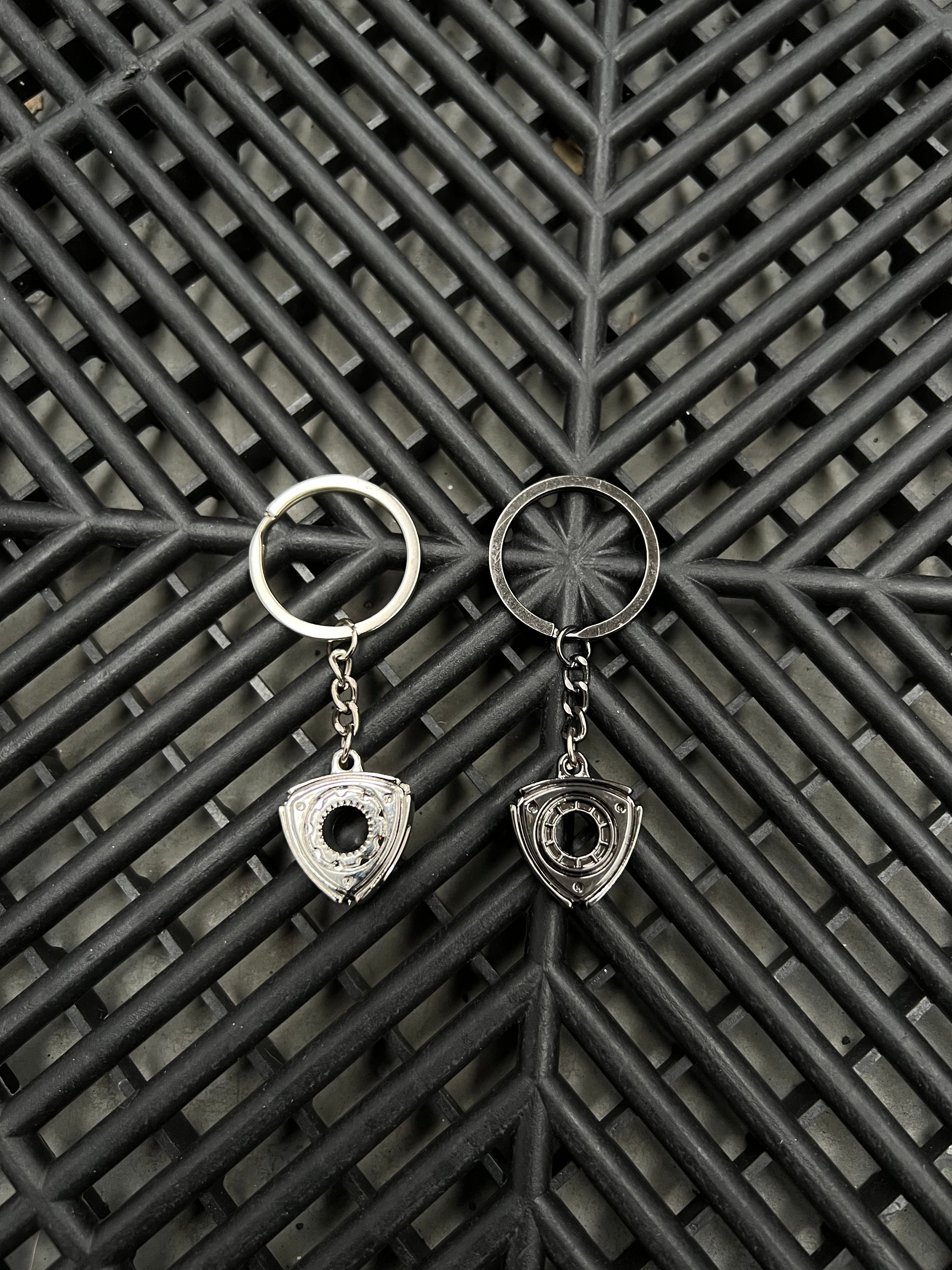 Rotary Engine Metal Keyring