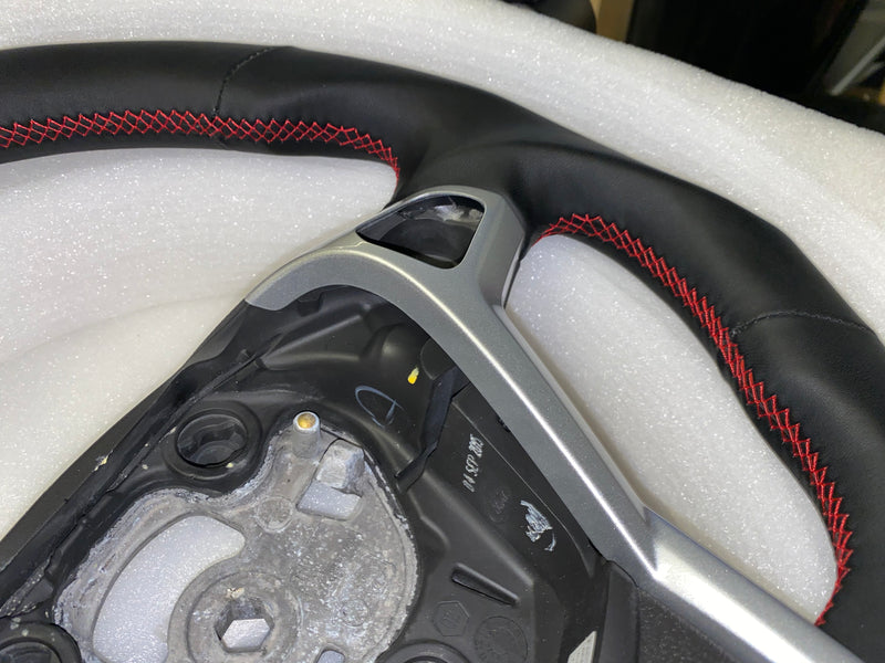 Ford Fiesta Full Leather / Alcantara Custom Steering Wheel (MK7 / MK7.5 - 2009 to 2017)