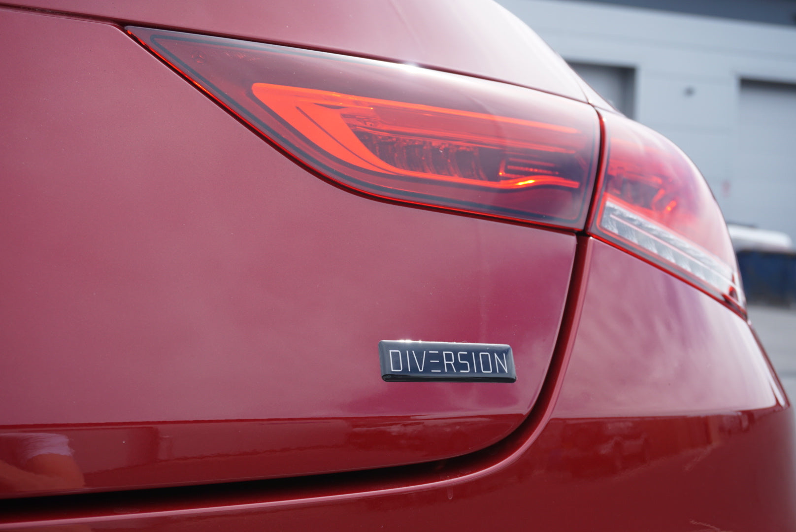 DIVERSION Gel Boot / Trunk Self Adhesive Badge (Black & White)