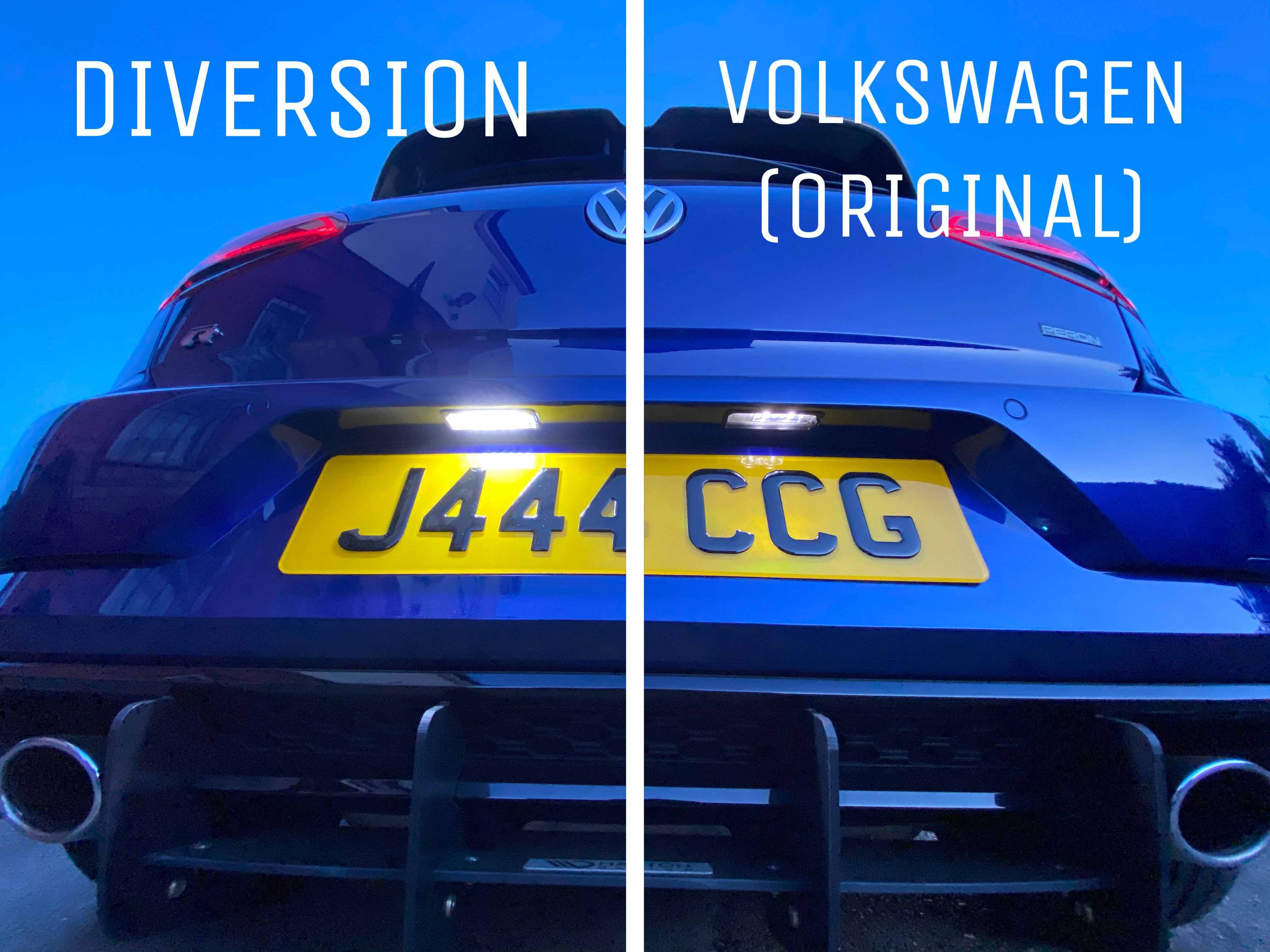Volkswagen Golf MK7 / MK7.5 LED Number Plate Units Pair (2013-2020 / Error Code Free)