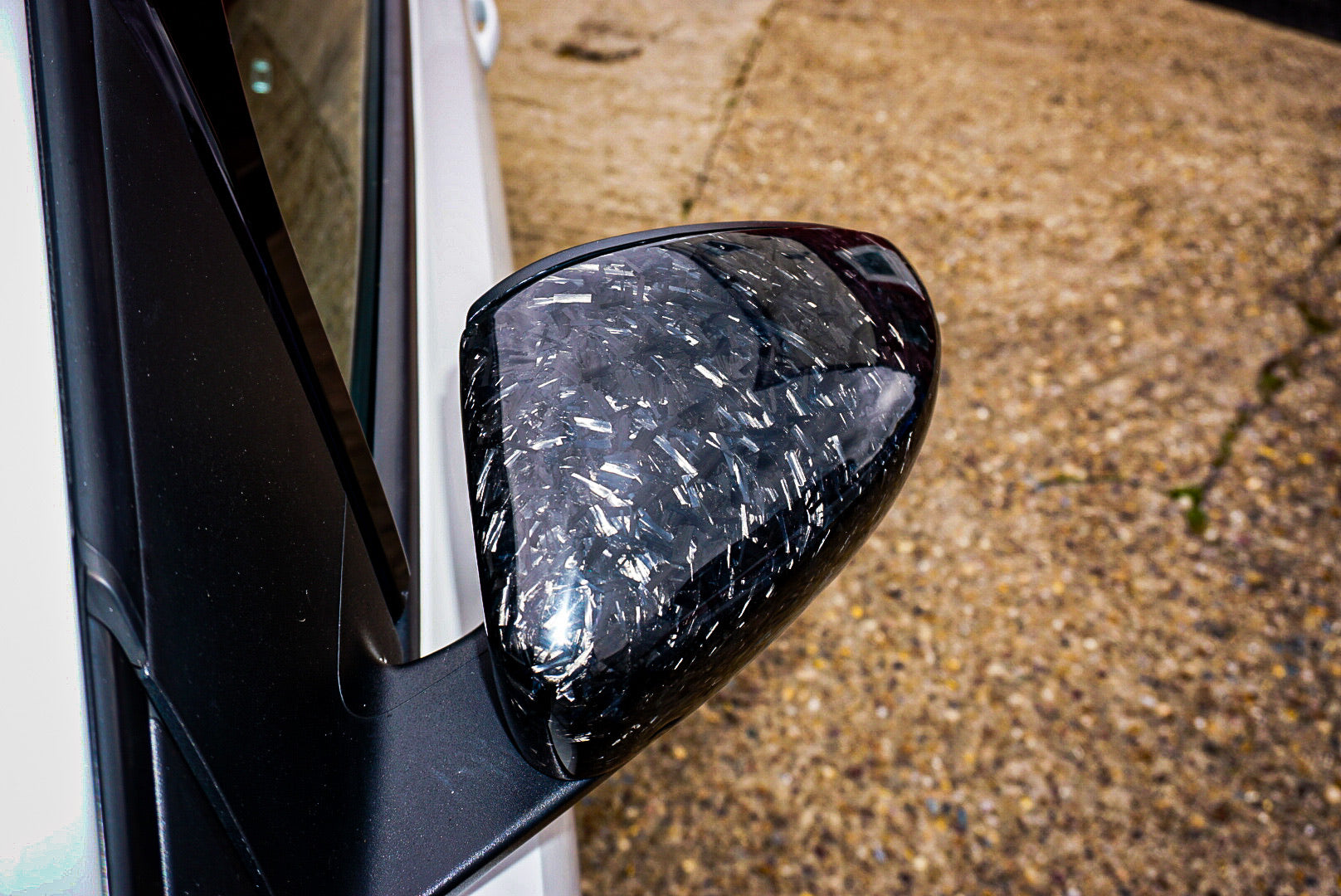 Volkswagen VW Polo Genuine Forged Carbon Fibre Replacement Wing Mirror Covers MK5 6C / 6R (2009-2017 Models)