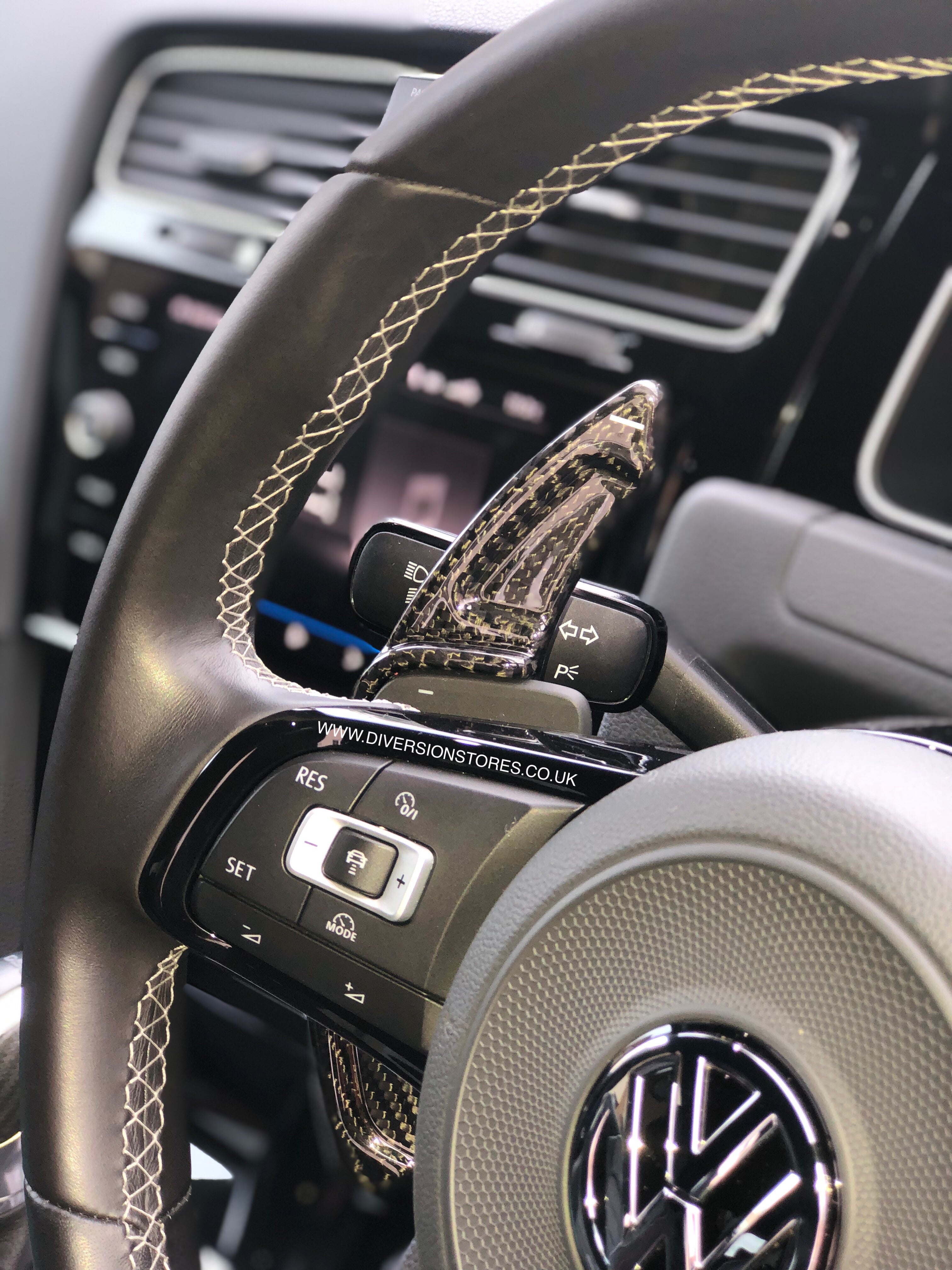 143 - Volkswagen Golf / Polo / Scirocco DSG Carbon Fibre Paddle Shifter Extensions (2013-2019 Models) - Diversion Stores Car Parts And Modificaions