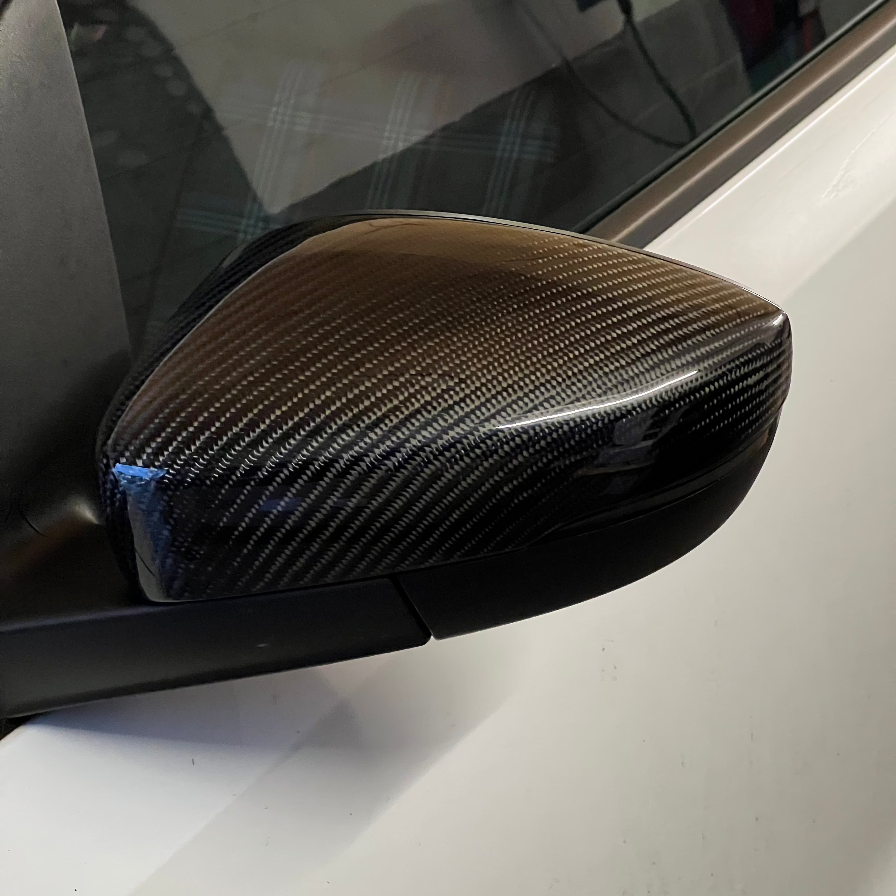 Volkswagen VW Polo Genuine Carbon Fibre Replacement Wing Mirror Covers MK5 6C / 6R (2009-2017 Models)