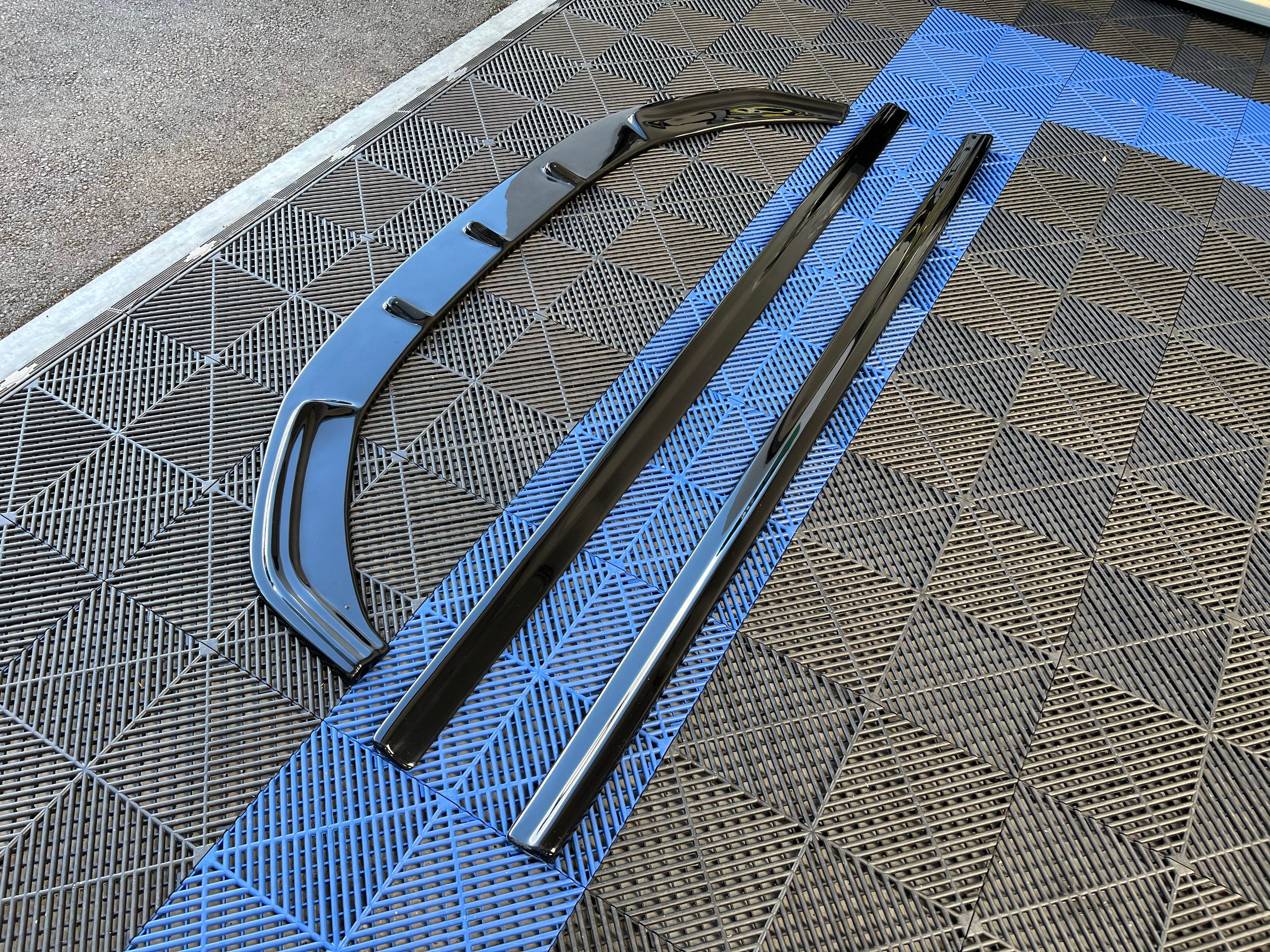 DAS Automotive - Front Splitter V.1 for Volkswagen Polo AW GTI/R-Line Gloss Black (2018+)