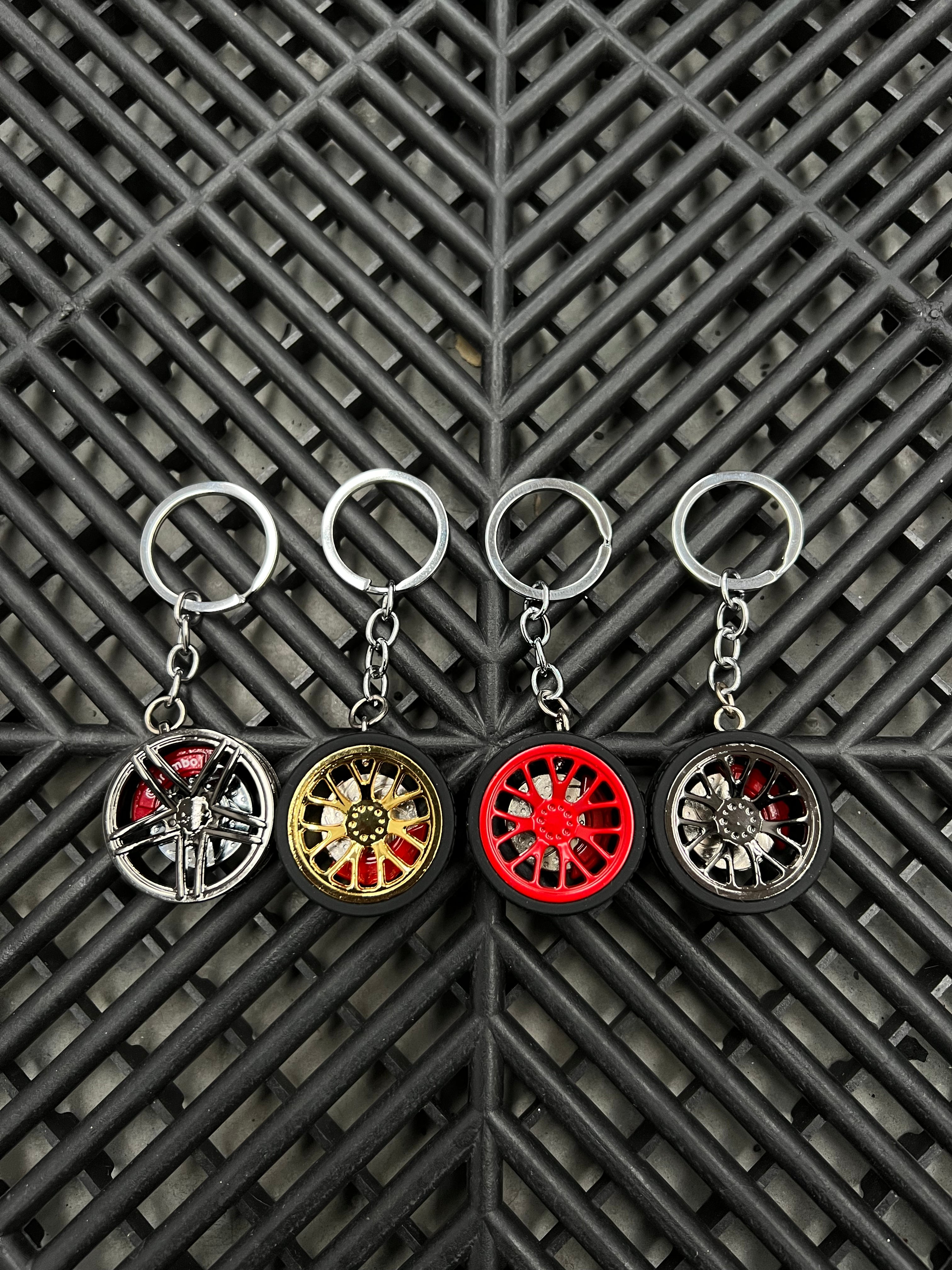 Multi Spoke Alloy with Brakes Metal Keying (Multiple Colours)