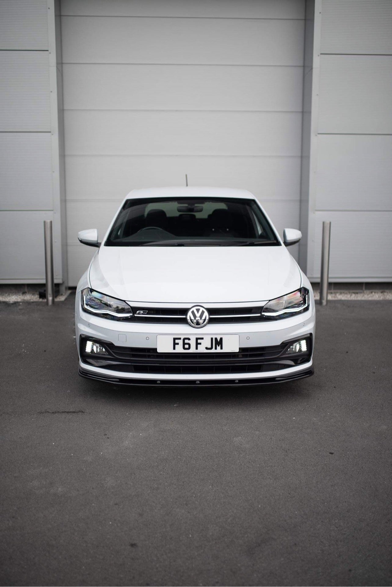 DAS Automotive - Front Splitter V.1 for Volkswagen Polo AW GTI/R-Line Gloss Black (2018+)
