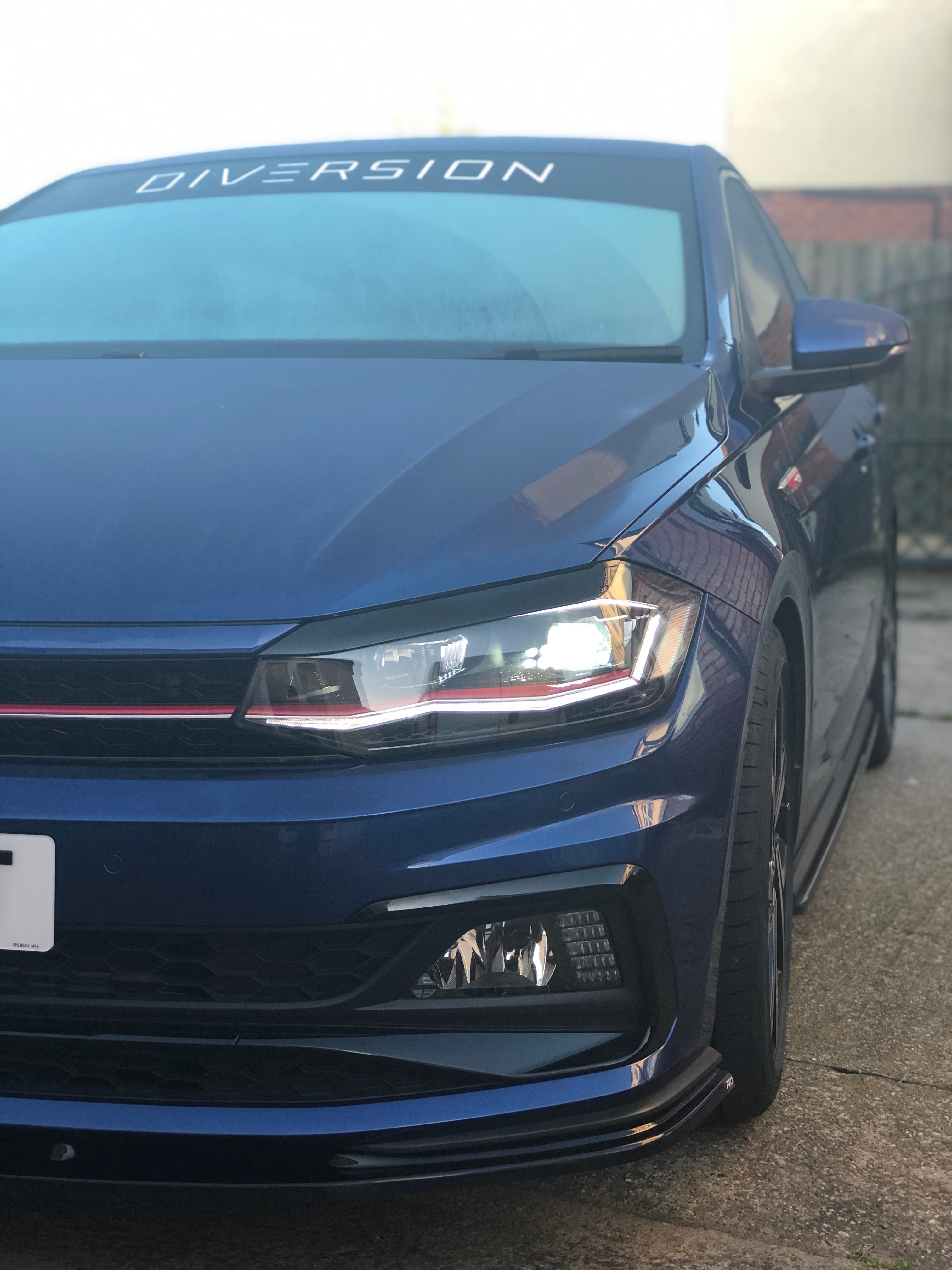 Volkswagen Polo AW MK6 Headlight Eyebrows (2018+ Models) - Diversion Stores Car Parts And Modificaions