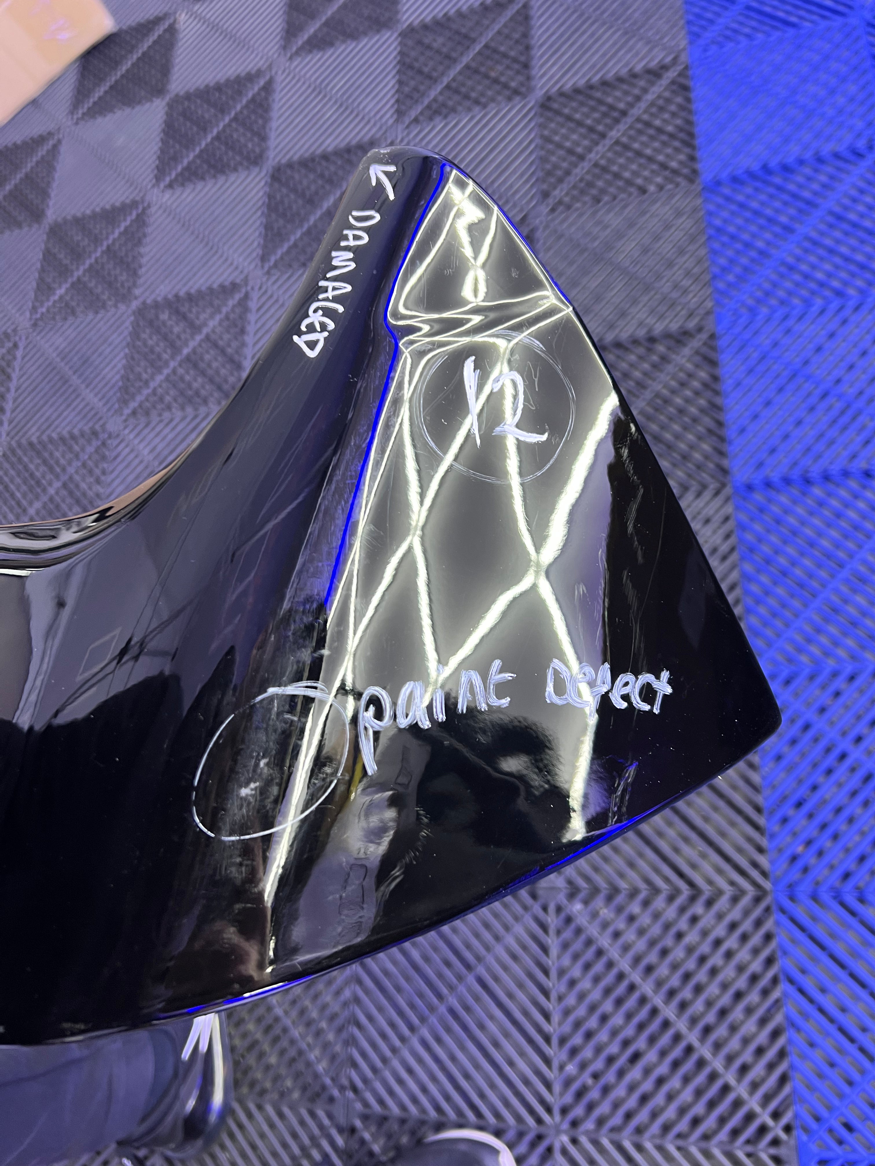 **CLEARANCE** 12 - Volkswagen Golf MK7/7.5 GTI / R / R Line / GTD Oettinger Style Gloss Black Spoiler (2013 - 2020 Models) *SCRATCHES & DEFECTS*