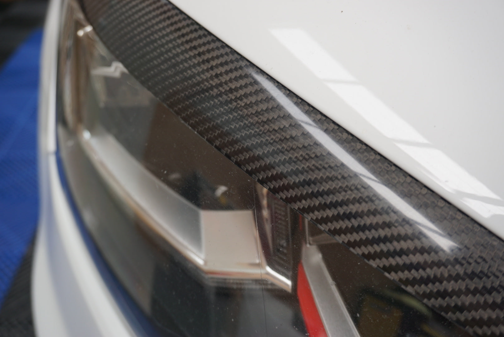 Volkswagen Polo MK5 Headlight Eyebrows Genuine Dry Carbon (2009-2017 Models)