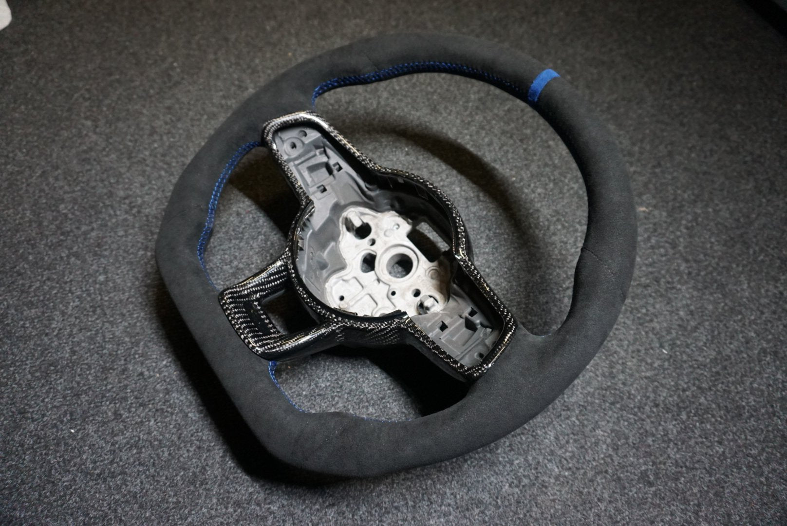 Volkswagen Polo MK6 AW1 Bespoke Custom Alcantara / Leather Steering Wheel (CUSTOM / GTI / R Line / GT 2018 - 2021 Models)