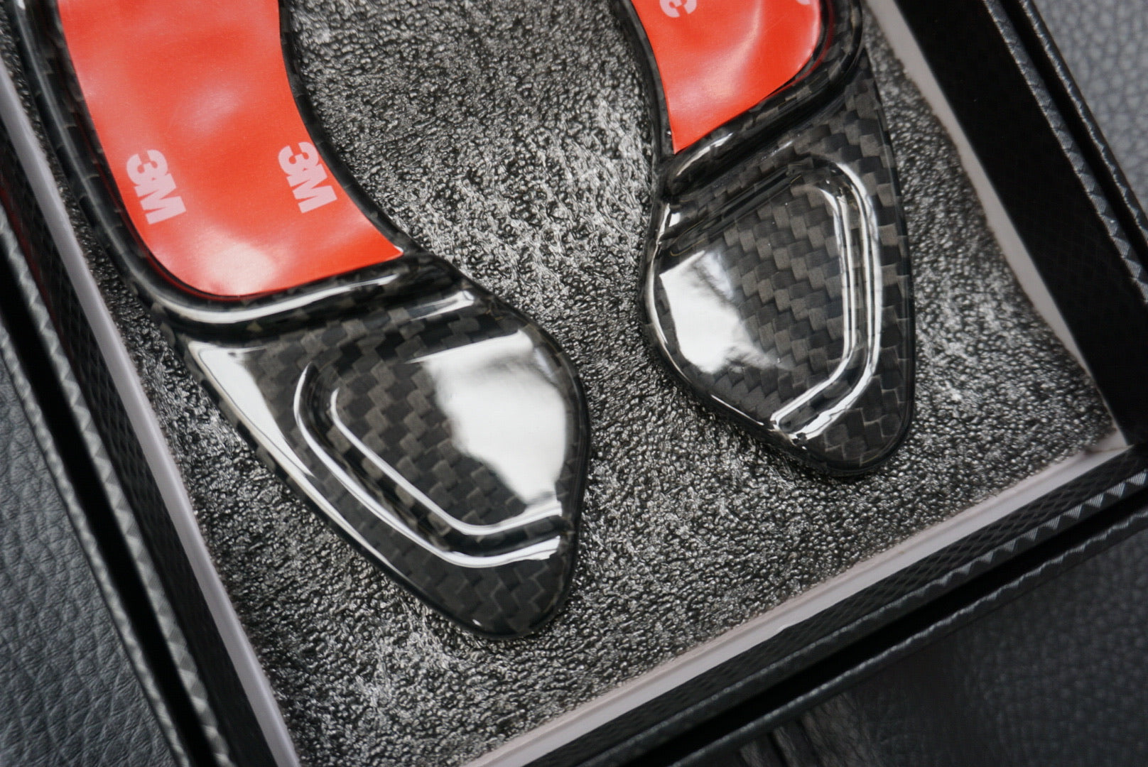 Volkswagen Golf / Polo / Scirocco DSG Genuine Black Carbon Fibre Paddle Shifter Extensions (2013-2020 Models)