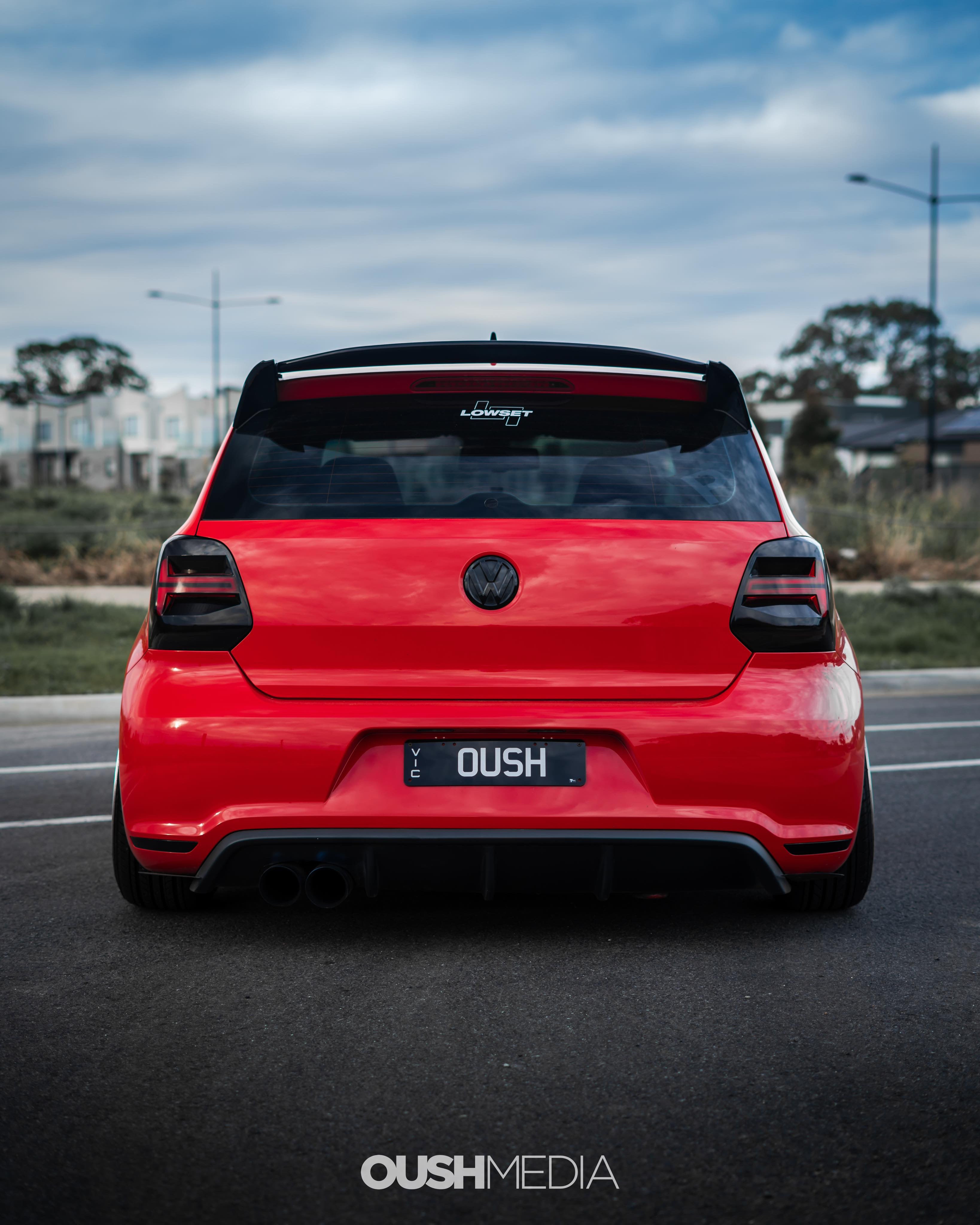Volkswagen Polo MK5 6R / 6C Lifted Roof Spoiler - Gloss Black (2009 - 2017 Models)