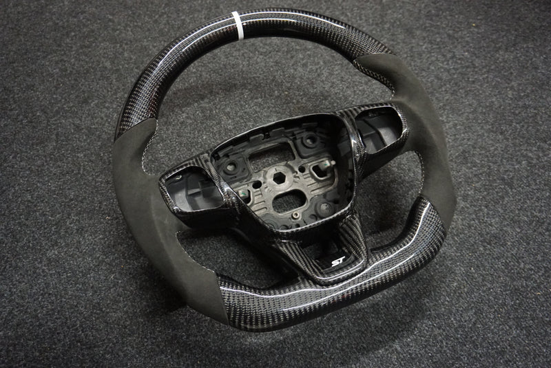 Ford Fiesta MK8 / MK8.5 Carbon Fibre Custom Steering Wheel (MK8 2018 - Present)