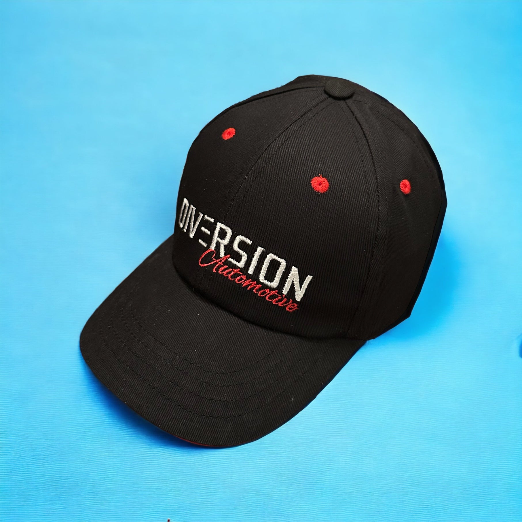 ‘DIVERSION Automotive’ Baseball Hat / Cap With Embroidered Lettering