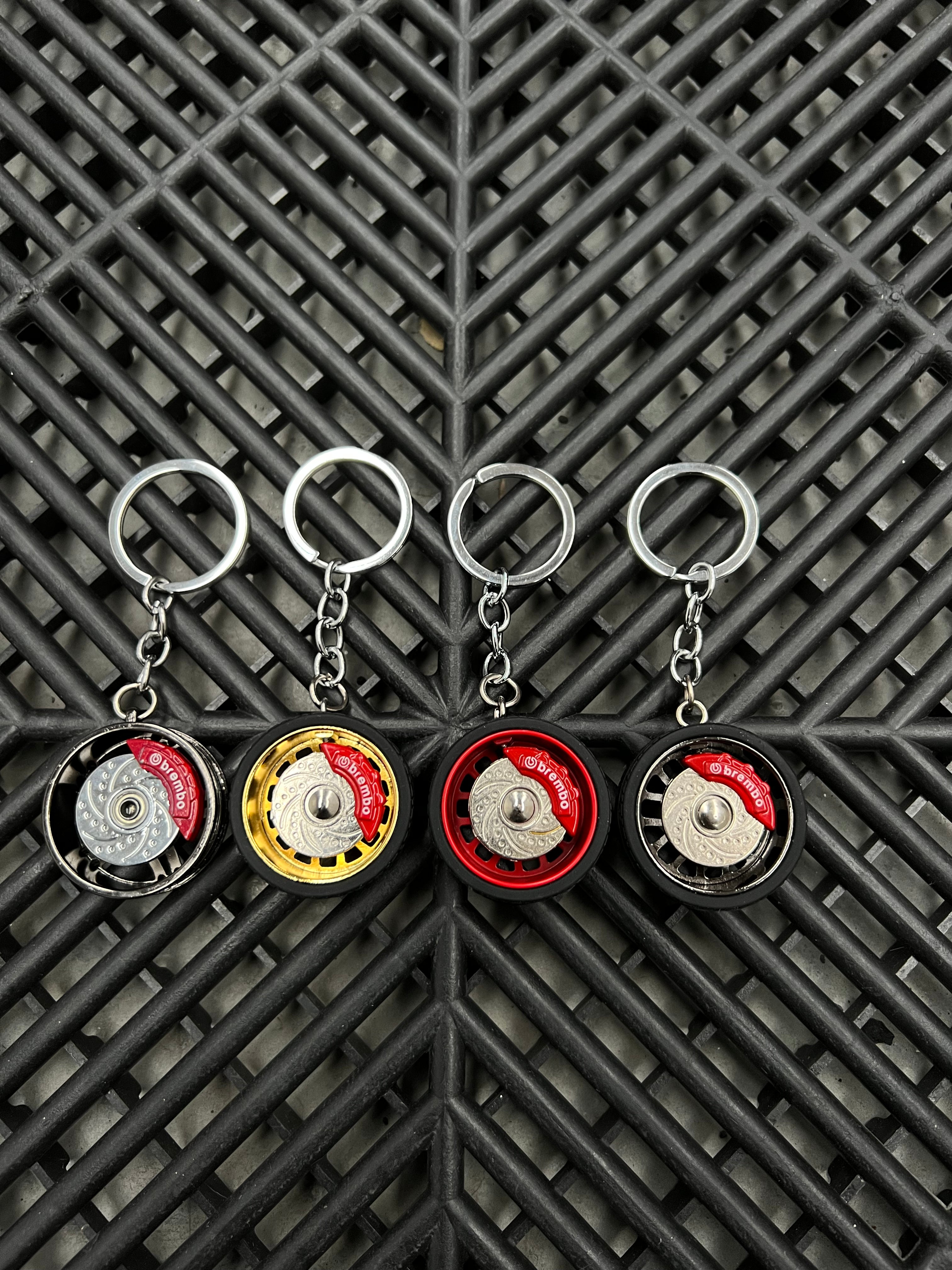 Multi Spoke Alloy with Brakes Metal Keying (Multiple Colours)