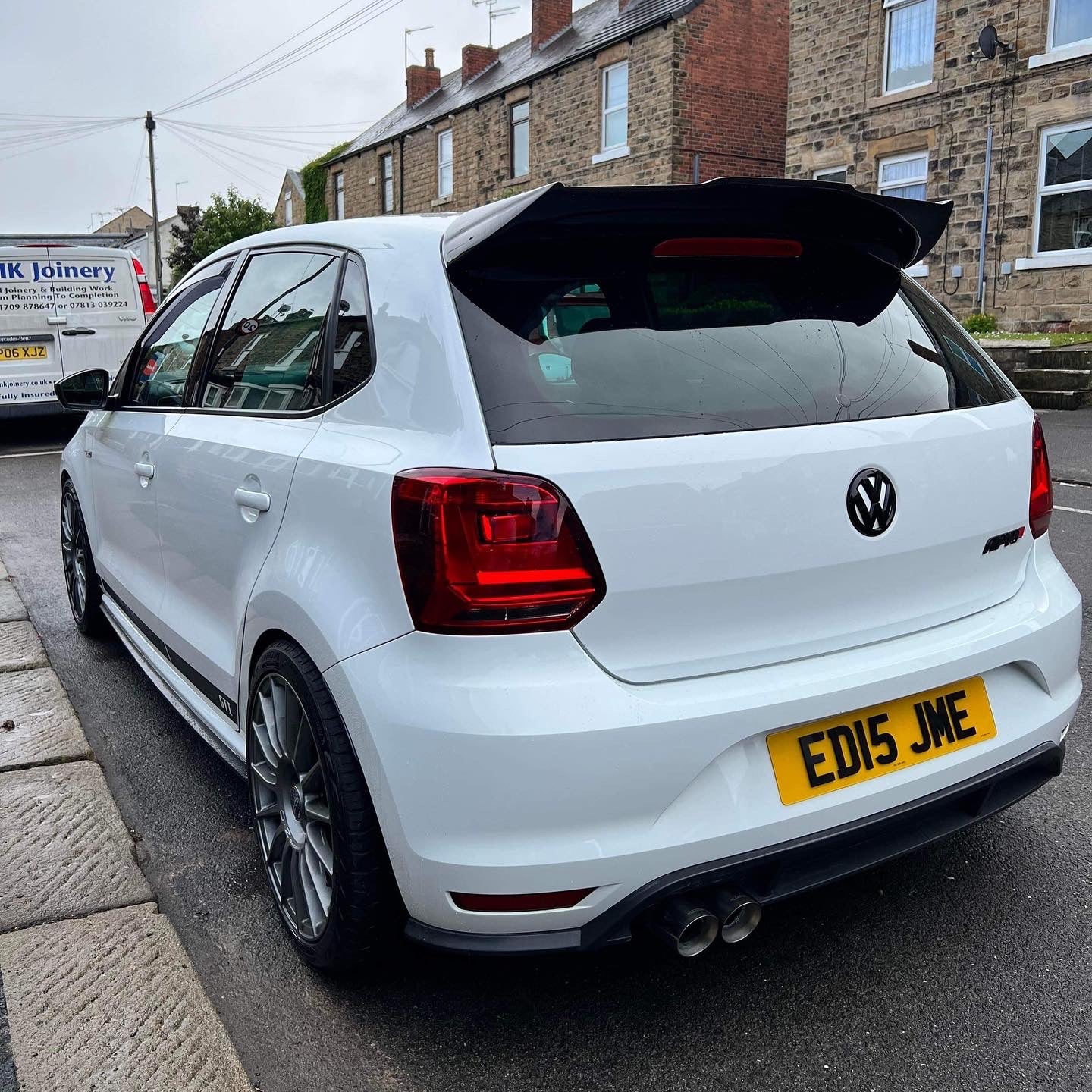 Volkwagen Polo MK5 6R / 6C Gloss Black / Carbon Fibre Slick Spoiler (2009 - 2017 Models)