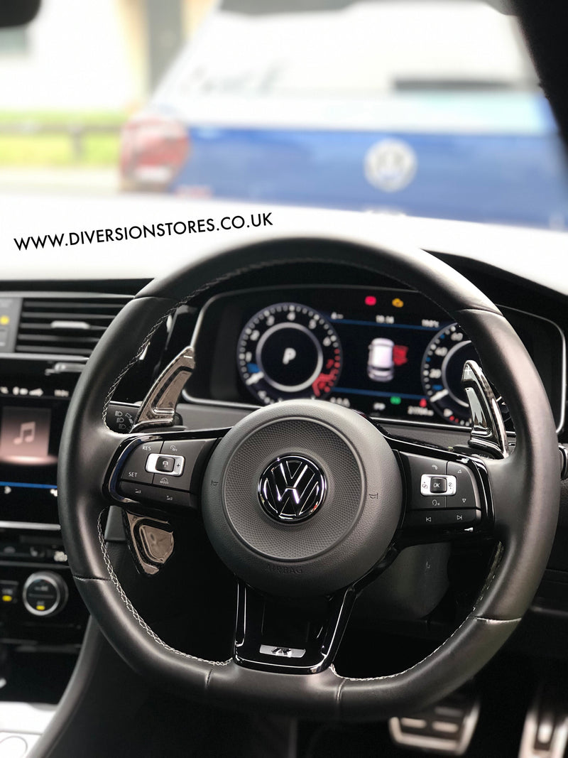 143 - Volkswagen Golf / Polo / Scirocco DSG Carbon Fibre Paddle Shifter Extensions (2013-2019 Models) - Diversion Stores Car Parts And Modificaions