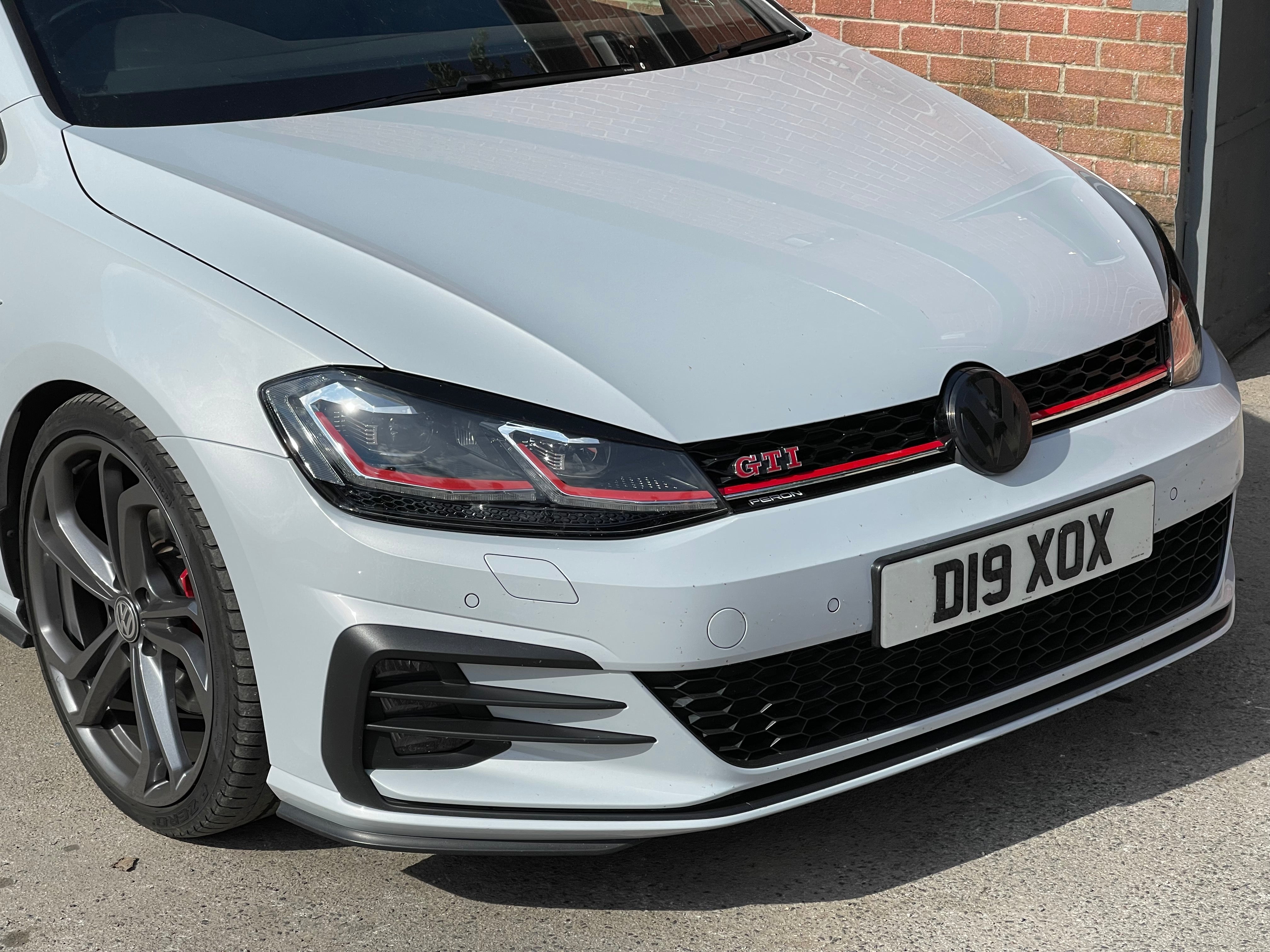 Volkswagen Golf MK7.5 Transparent ACC RADAR Front and Rear Plastic Badge Overlays (2017 - 2020 Models)