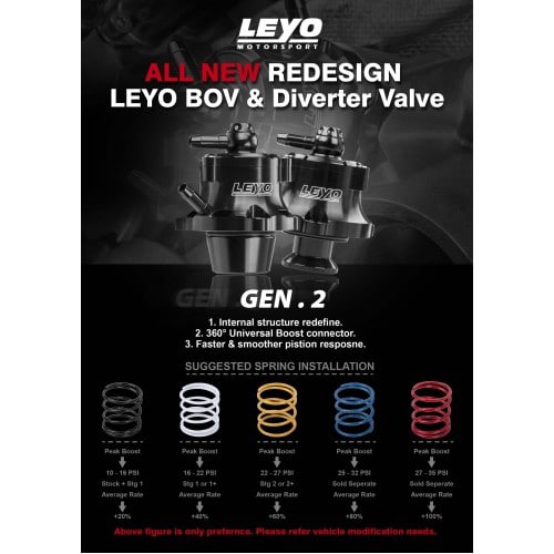 LEYO Motorsport – Diverter Valve (DV) – L035B - Diversion Stores Car Parts And Modificaions