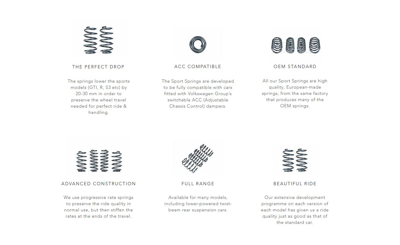 Racingline Spring and Damper Kit – Golf Mk8 ‘R’ Hatch