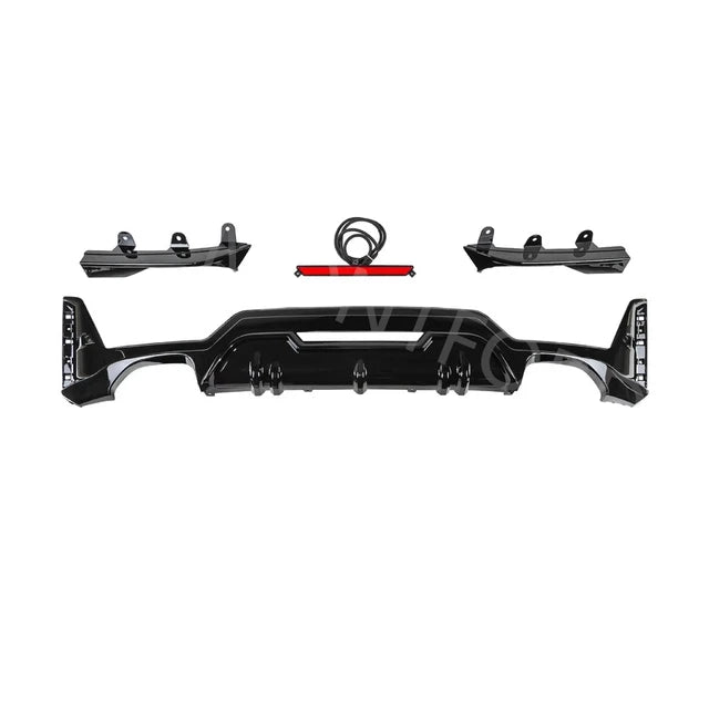 BMW 3 Series G20 LCI Gloss Black Rear Diffuser (2022+)