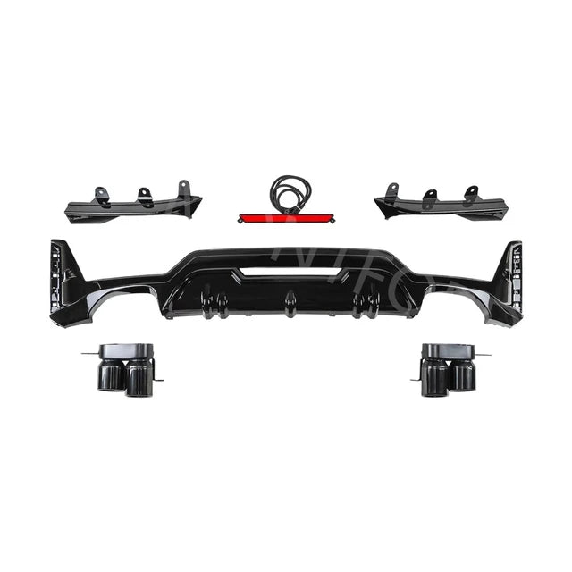 BMW 3 Series G20 LCI Gloss Black Rear Diffuser (2022+)