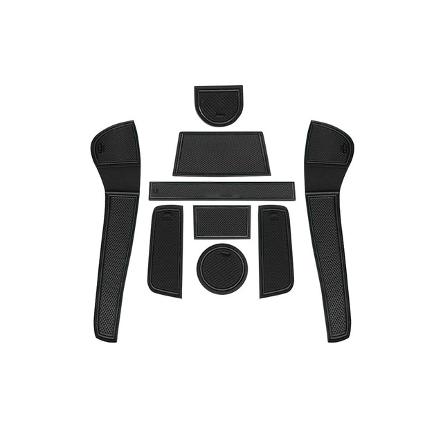 Rubber Anti-Slip Interior Storage Mats (9pcs) for VW UP / Seat Mii / Skoda Citigo (2016-2019)