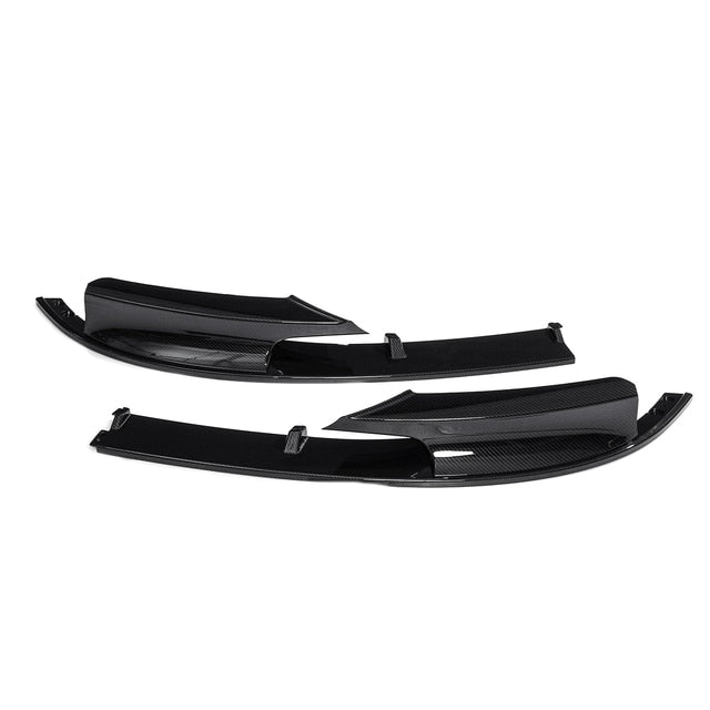 BMW 3 Series F30 Front Splitter In Gloss Black / Carbon Fibre Look (2012 - 2019) DAS Automotive