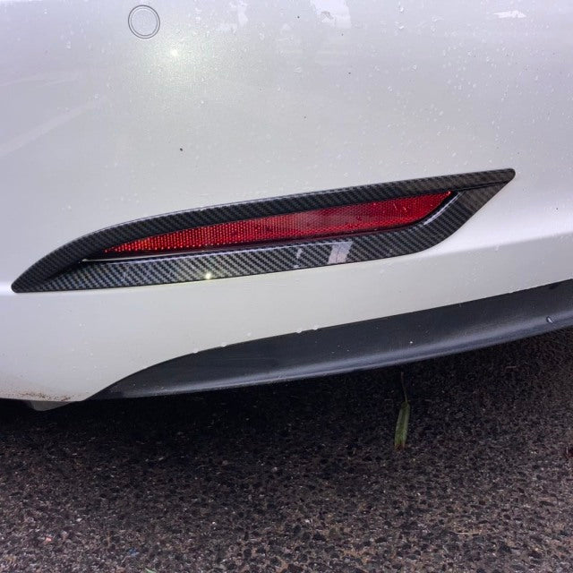 Tesla Model 3 Rear Reflector Surrounds / Canards (2017 Onwards)