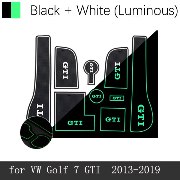Volkswagen Golf MK7 / MK7.5 "GTI" or "R" Rubber Anti-Slip Interior Storage Mats (2013-2019)