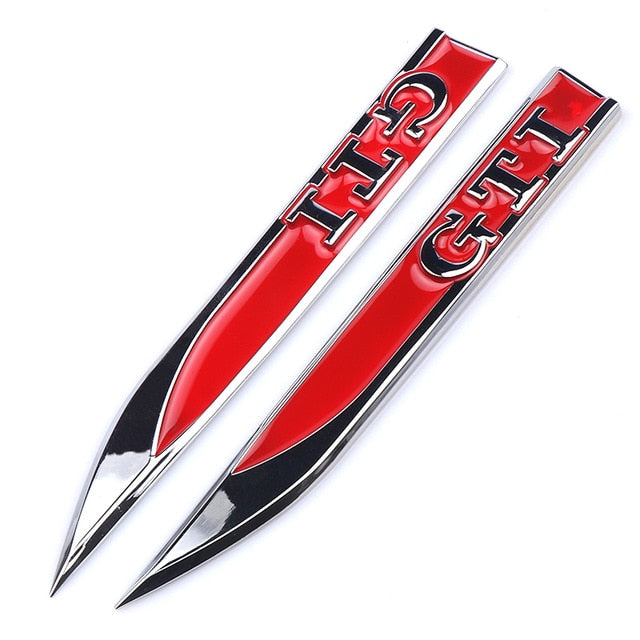 Volkswagen GTI Side / Wing Badges (Multiple Models)
