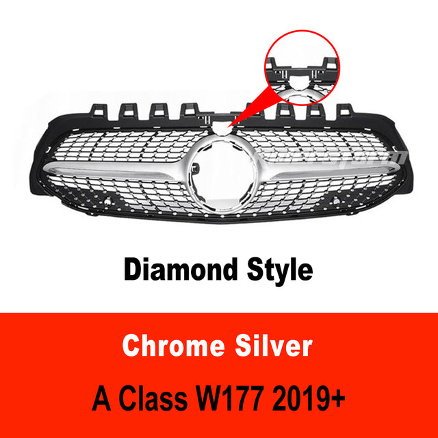 DAS Automotive - Mercedes Benz A Class W177 Replacement Front Grille (2018+ Models)