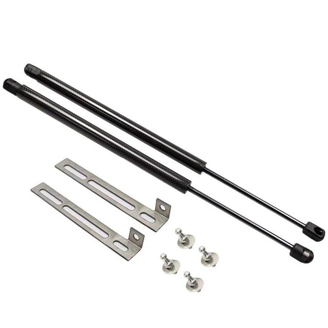 SEAT Leon MK4 KL1 KL8 Black / Carbon Fibre Gas Bonnet Struts (2020+ Models)
