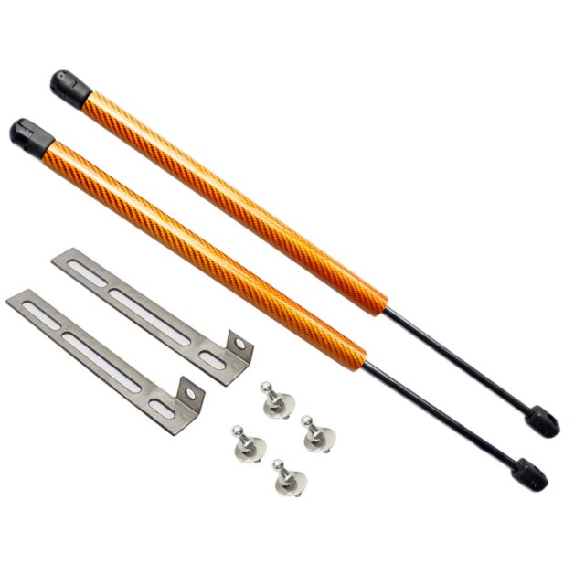 SEAT Leon MK4 KL1 KL8 Black / Carbon Fibre Gas Bonnet Struts (2020+ Models)