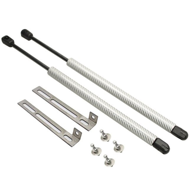 SEAT Leon MK4 KL1 KL8 Black / Carbon Fibre Gas Bonnet Struts (2020+ Models)