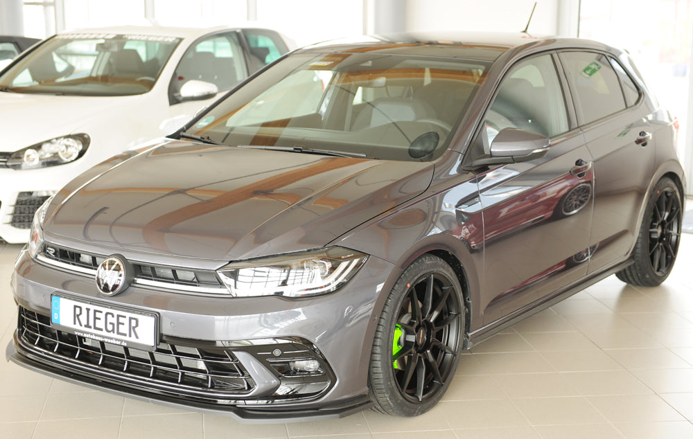 Rieger VW Polo AW GTI/R-Line Facelift Front Splitter