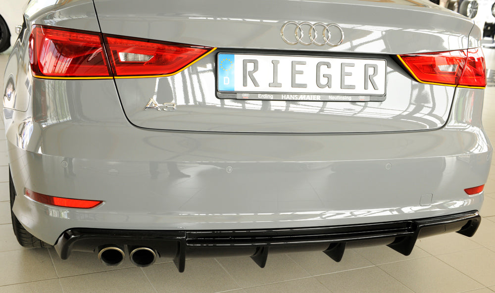 Rieger Audi A3 Saloon S-Line (8V) Pre-Facelift (2012-2016) Rear Diffuser