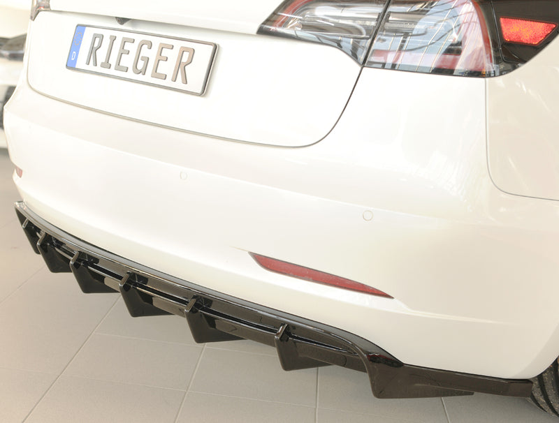 Rieger Tesla Model 3 Prefacelift Rear Diffuser