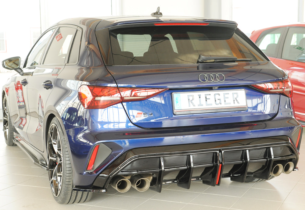 Rieger Audi S3 (8Y) Facelift Rear Diffuser