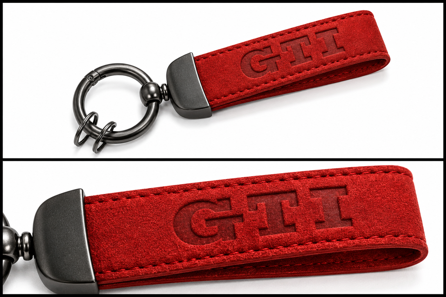 Volkswagen GTI Alcantara Keyring (Multiple Colours)