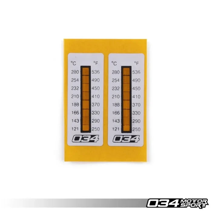 034Motorsport Temperature Indicating Calliper Stickers x10