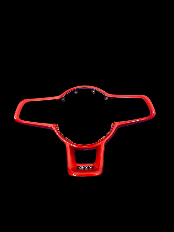 Volkswagen VW RED Painted Steering Wheel Trim (GTI /GTE / GTD / R / R Line Models)